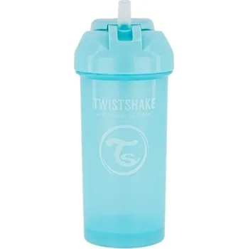 Kojenecká láhev Twistshake Straw Cup 6m+ 360 ml pastelově modrá