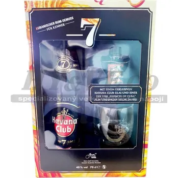 Rum Havana Club 7YO 0,7l 40% +sklo a mini