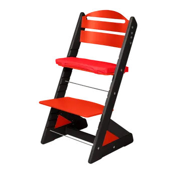 Jídelní židlička Jitro Dětská rostoucí židle Plus VÍCEBAREVNÁ Červená