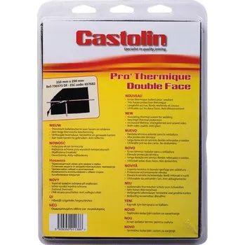 Páječka Castolin Termodečka žáruvzdorná 21x29 cm 657682 Doubleface 730373 ochranná (Castolin 657682 / 730373 Oboustranná termodeka o rozměru 210x290 mm - ochrana před plamenem)