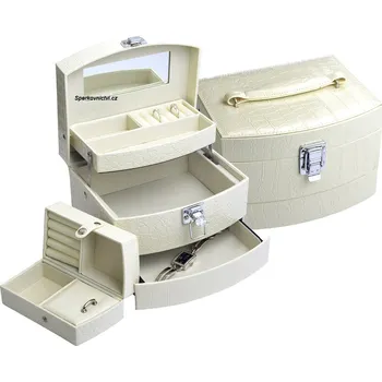 Šperkovnice Lafira dámská šperkovnice krémová 2507