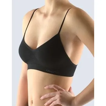 Podprsenka Top s úzkými ramínky s bambusem Černá GINA Velikost: L/XL