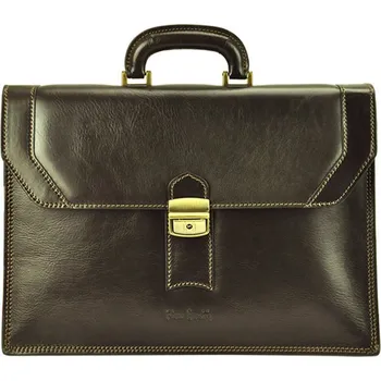 Pánská aktovka Pánská kožená aktovka Pierre Cardin 1205 RM02 tmavě hnědá
