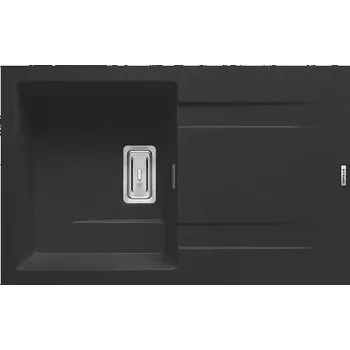 Granitový dřez Granitový dřez Pyramis KARTESIO 79x50 1B1D carbon