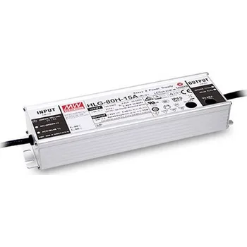 Příslušenství pro LED osvětlení MEAN WELL HLG-80H-12AB LED driver konstantní napětí 60 W 3 - 5 A 10.8 - 13.5 V/DC stmívatelný, stmívací funkce 3v1 , nastavitelný, PFC spínací obvod ,