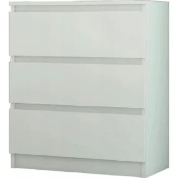 Dětská skříň Komoda do dětského pokoje bílá leskla 76x40x70 cm