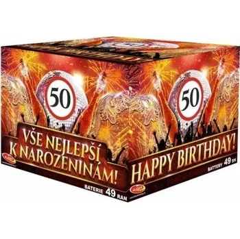 Zábavní pyrotechnika Klásek Pyrotechnics Kompakt Vše nejlepší k narozeninám 49 ran