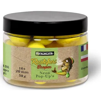 Boilies Radical Rastafari Scopex Neon Pop Ups Ø16mm,Ø20mm 50g