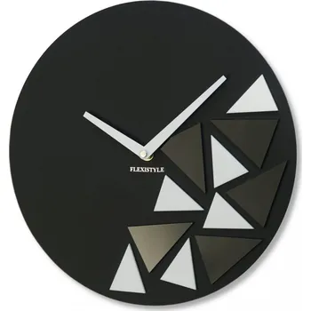 Hodiny Elegantní akrylové hodiny 30 cm v černé barvě