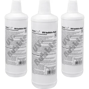 Výrobník bublin Eurolite UV náplň "Bubble" 1L Set, 3 barvy