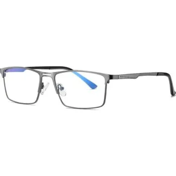 Brýlová obroučka Kovové brýle proti modrému světlu - Unisex, tmavě šedé