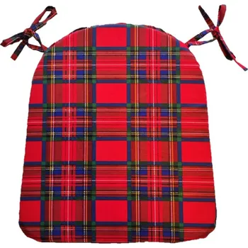 Podsedák Sedák na židli se šňůrkou - 35 x 40 - červená kostka