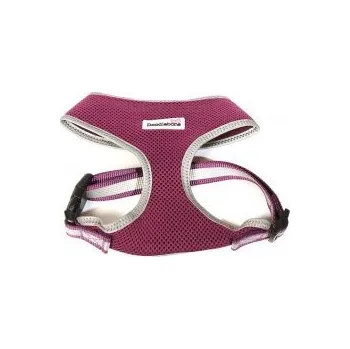 Postroj pro psa Reflexní postroj Doodlebone Airmesh fialový - velikost S