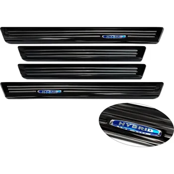 Lišta karosérie Ochranné kryty prahů, Mercedes Citan II, W420, 2021- , Hybrid , Glossy black (AV218028)