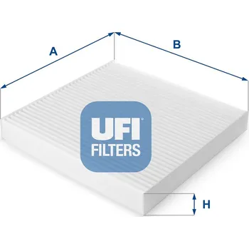 Ventilátor topení a klimatizace Filtr, vzduch v interiéru UFI 53.123.00