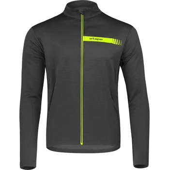 Pánská mikina PÁNSKÁ MIKINA ETAPE SOLID, ANTRACIT/ŽLUTÁ FLUO Velikost: M