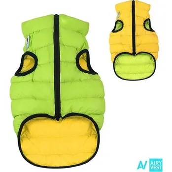 Obleček pro psa AIRY VEST bunda pro psy žlutá/zelená L 55