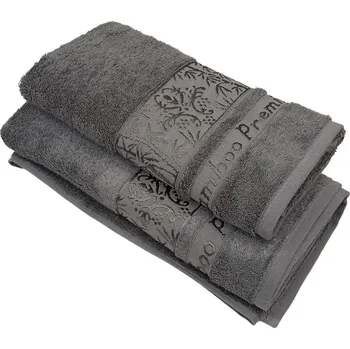Ručník Ručník Bambo antracitově šedý klasik 50x90cm TiaHome