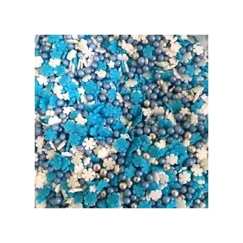 Jedlá dekorace na dort Cukrový posyp - MIX modrý / 5 kg
