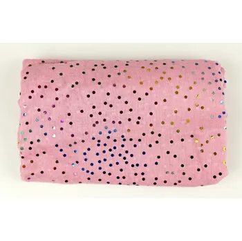 Šála EMI ROSS Tunelová šála bavlněná puntík Barva: růžová