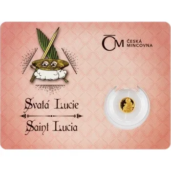 2022 - Zlatá mince 5 NZD Patroni - Svatá Lucie - Proof