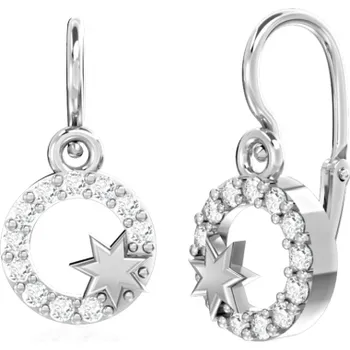 Náušnice Zajímavé zlaté dětské náušnice Elie Materiál šperku: Bílé zlato