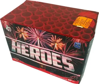 Zábavní pyrotechnika Klásek Pyrotechnics Heroes multikalibr 40 ran 