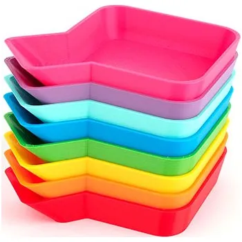 Příslušenství k deskovým hrám Myší Doupě Sada univerzálních misek 7+1 v barvách duhy