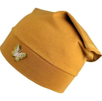 Čepice Dívčí šátek ve žluté barvě