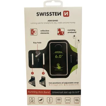 pouzdro na ruku SWISSTEN Running Arm Band 6,0"