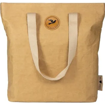 Městský batoh Papero Bags papírová taška přes rameno Kangoo hnědá 12l