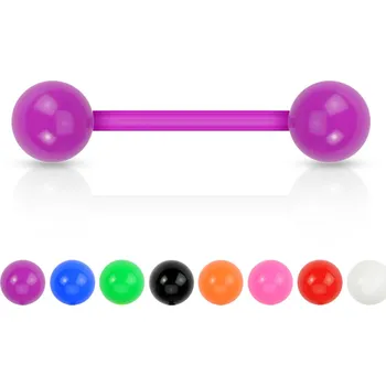 Piercing Steel Edge Piercing do jazyka SEHBJBXA S Barva: Fialová