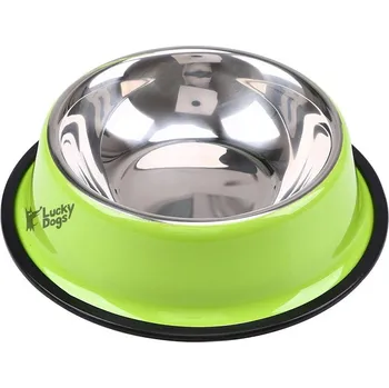 Miska pro psa Nerezová miska zelená 18cm