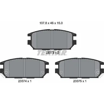 Brzdová destička Sada brzdových destiček, kotoučová brzda TEXTAR 2337301