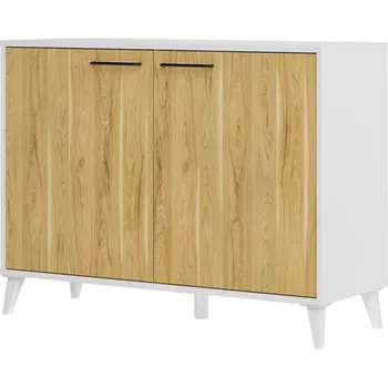 Komoda Komoda dvoudveřová ořech americký byant/bílá mat BARRIS 44