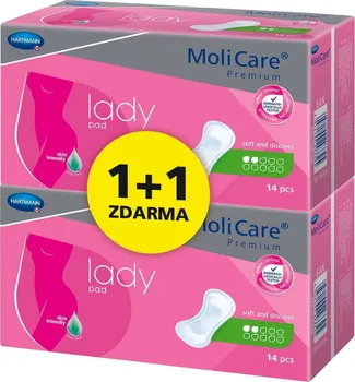 Inkontinenční vložka HARTMANN MoliCare Premium Lady Pad 2 kapky 14 + 14 ks