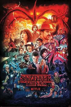 Plakát Pyramid International Stranger Things Seasons Montage 61 x 91,5 cm