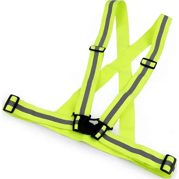 Kšandy Reflexní elastické kšandy pro dospělé žluté 650365