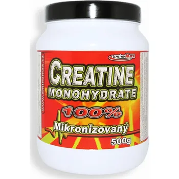 Aminokyselina KREATIN MONOHYDRÁT 100% - mikronizovaný Creatin (Mikronizovaný kreatin monohydrát 100%, maximální kvalita, čistota a využitelnost pro svaly, sílu a sportovní výkon. 500g ultra pure)