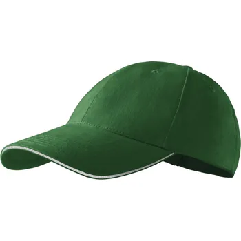 Kšiltovka Malfini 6P Sandwich Čepice 306 lahvově zelená variab.