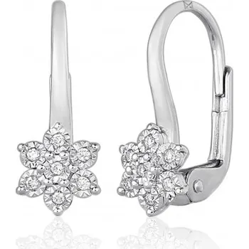 Náušnice Briliantové dívčí náušnice Lucia Materiál šperku: Bílé zlato