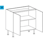 EBS ES902DS Skříňka spodní dvoudvéřová, 90 cm, diamantově šedá