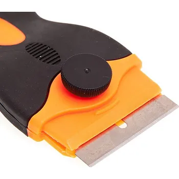 Kuchyňská škrabka Žiletka / škrabka pro odstranění lepidla při servisní činnosti - profesionální - s rukojetí