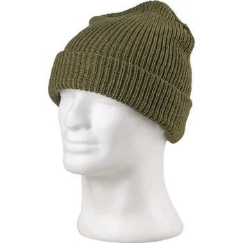 Čepice MILTEC Kulich zimní zelený hrubý úplet s ohrnutím Mil-Tec® 12132001