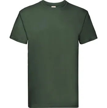 Pánské oblečení Fruit of the Loom Pánské triko 61-044-0 Bottle Green XXL
