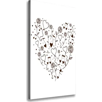 Obraz Vertikální Foto obraz tištěný na plátně Srdce