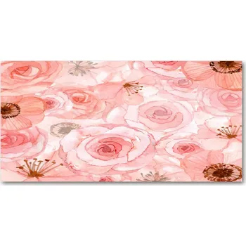 Obraz Foto obraz skleněný horizontální Květinový vzor