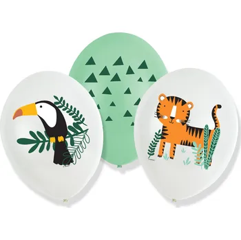 Balónek Safari balónky 6 ks 27,5 cm mix Amscan 9909363