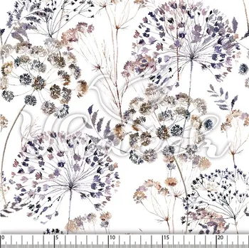 Zakázkový tisk, softshell, kočárkovina... Odkvetlé květiny Látky k tisku: Microfirba