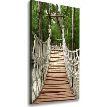 Obraz Vertikální Vertikální Foto obraz na plátně do obýváku Lanový most